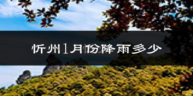 忻州1月份降雨多少?