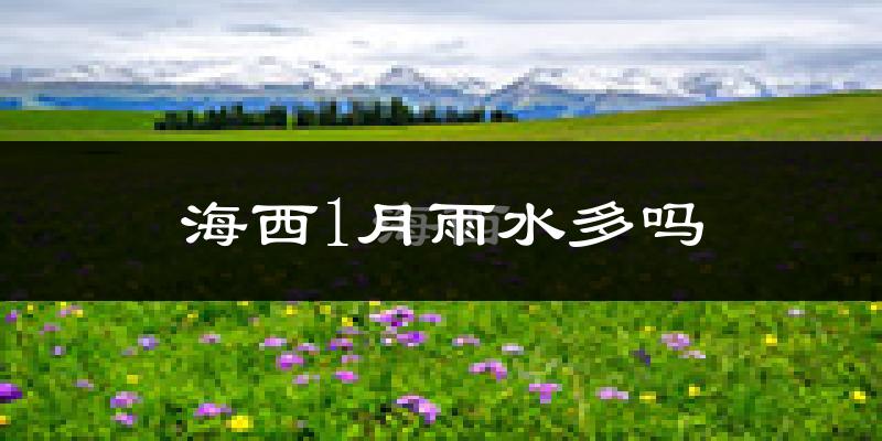 海西1月雨水多吗?