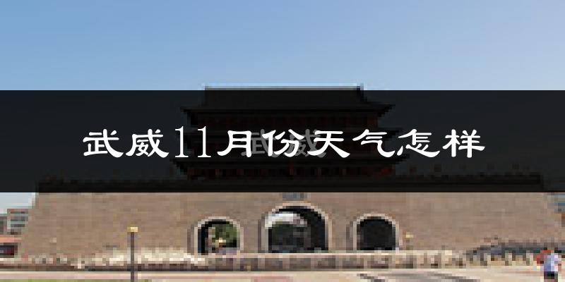 武威11月份天气怎样?武威十一月冷不冷?