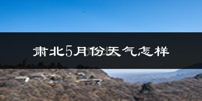 肃北蒙古族自治县5月份天气如何?冷热情况分析
