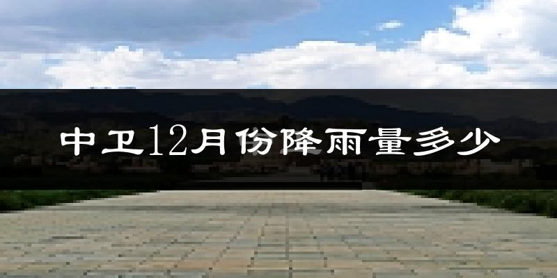 中卫12月份降雨量多少?中卫十二月下雨多吗?