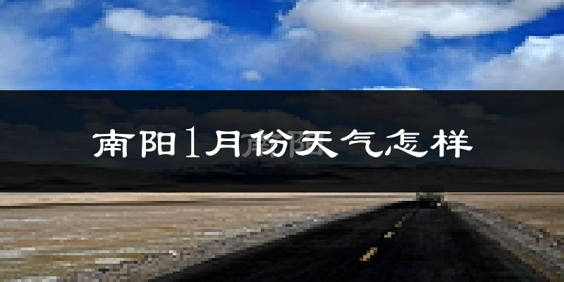 南阳市1月份天气如何?很冷吗?