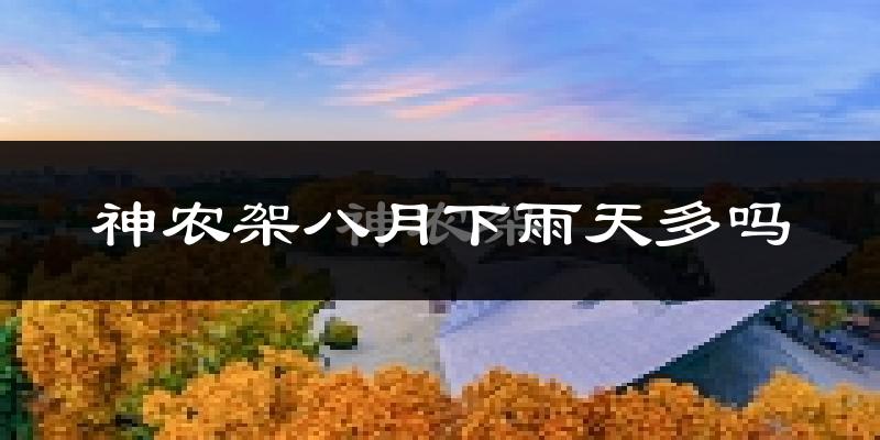 神农架八月下雨天多吗?神农架8月份降雨量多少?